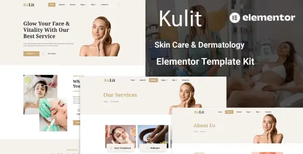 Kulit – Skin Care & Dermatology Elementor Template kit