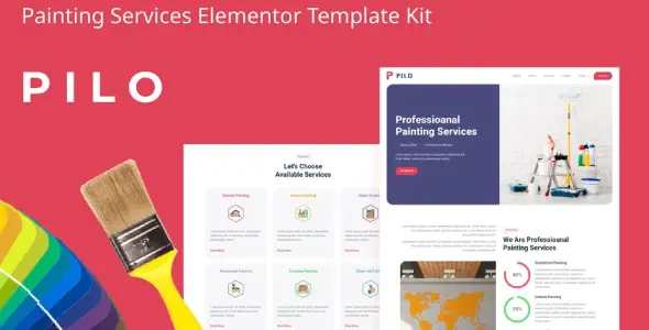 Pilo – Painting Services Elementor Template Kit